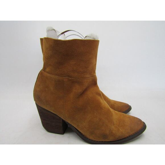 ALDO Womens Size 9 M Brown Suede Ankle Fashion Boots Bootie - Picture 3 of 11
